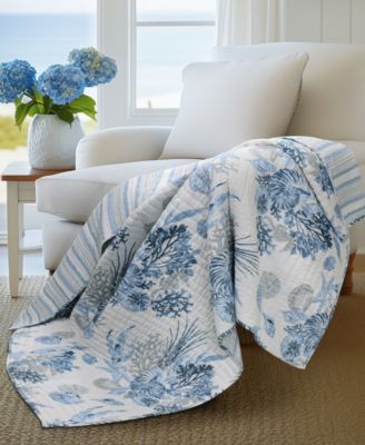 Coral Landing Reversible Quilted Throw, 50" x 60"