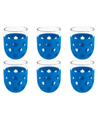 Color Base Stemless Glasses, Set of 6