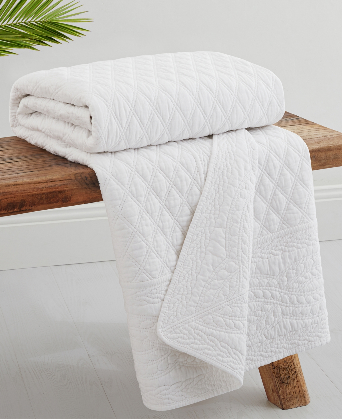 Levtex Ballou Enzyme Washed Quilted Throw, 50" X 60"