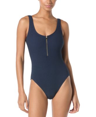 Michael Kors - Women's Zip-Front One-Piece Swimsuit