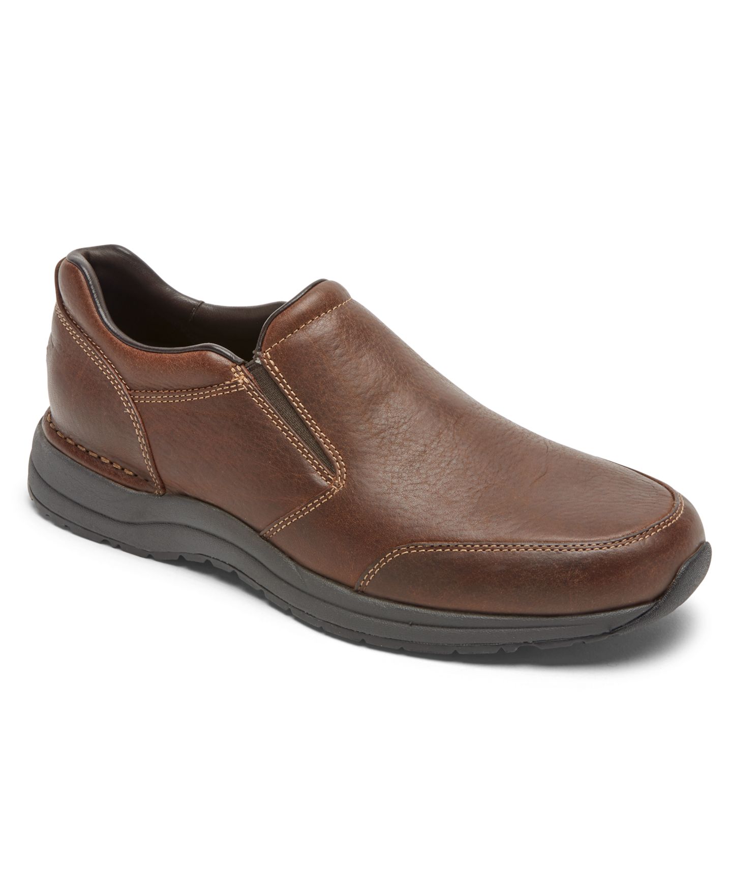 Мужские туфли Rockport Edgehill Double Gore Slip On Dress Shoe, цвет: Светлый коричневый — фото 1