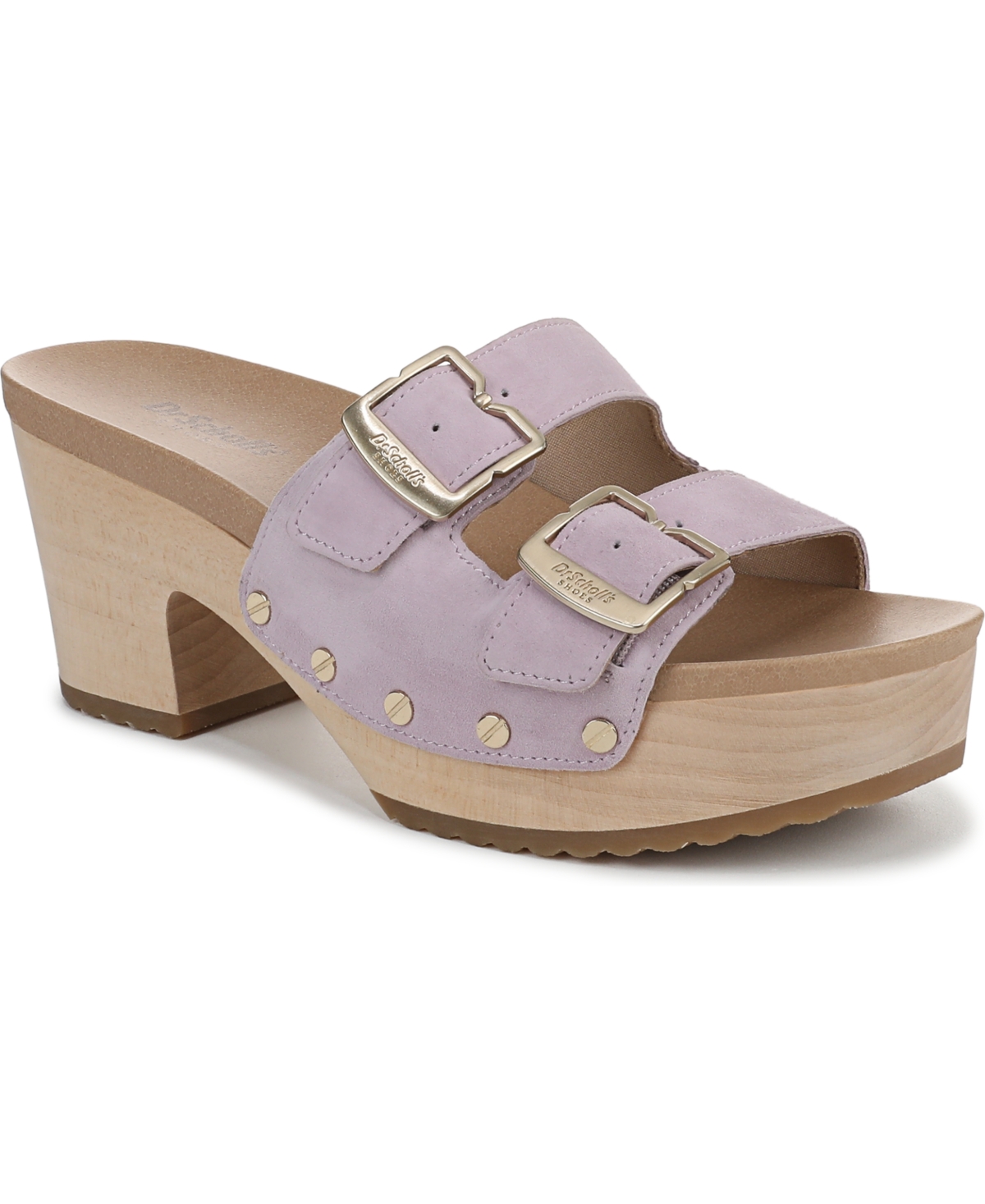 Shop Dr. Scholl's Women's Original Vibe Slide Platform Sandals In Lavender Suede