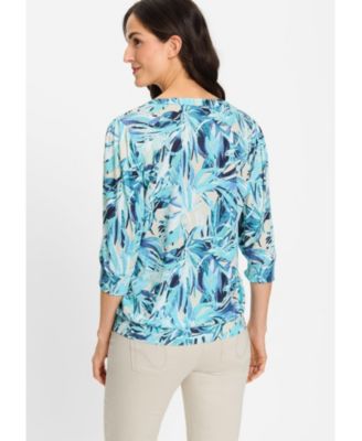 Women's Palm Print Tunic T-Shirt