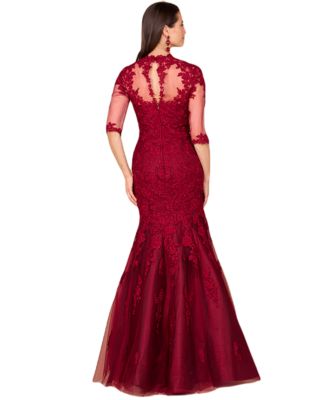 Women's Long Sleeve, Mermaid Lace Gown