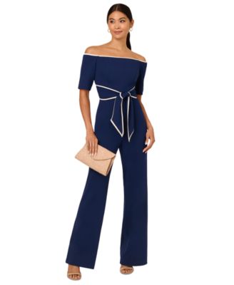 Adrianna Papell - Women's Off-The-Shoulder Jumpsuit