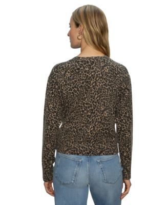 Women's Must-Have Animal-Print Long-Sleeve Cardigan