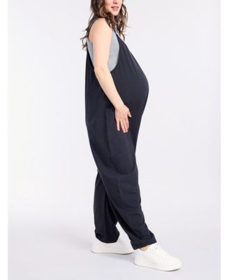 Women's Sleeveless Relaxed Fit Maternity Jumpsuit