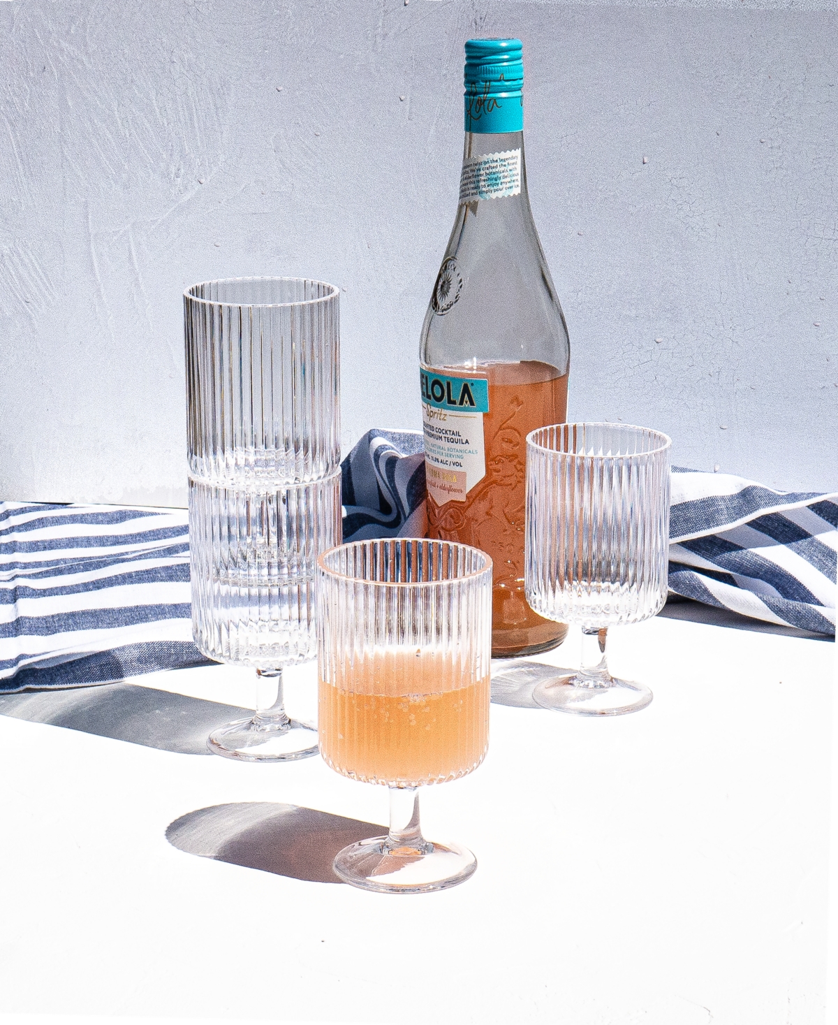 Tarhong Party Sleeve Stemless Glasses, Set Of 6 In Clear