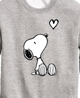 Hybrid Big Boys Snoopy Heart Graphic Sweatshirt