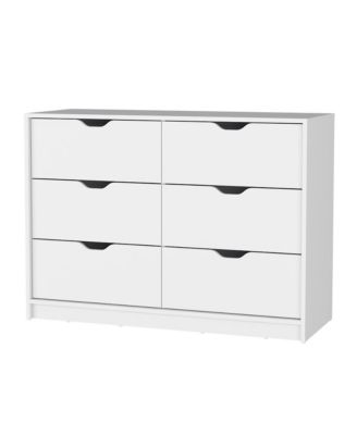 Manufactured Wood 6-Drawer Dresser – Minimalist Design