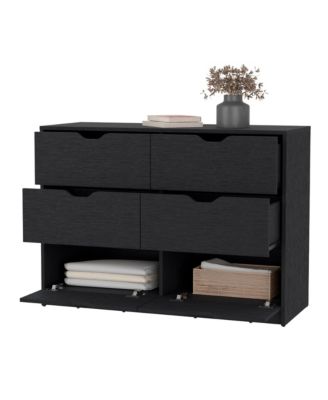 Manufactured Wood 6-Drawer Dresser – Minimalist Design