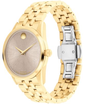 Women's Museum Classic Swiss Automatic Yellow PVD Watch, 33mm