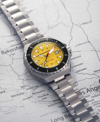 Men's Dumas Automatic Solid Stainless Steel Bracelet Watch, 44mm