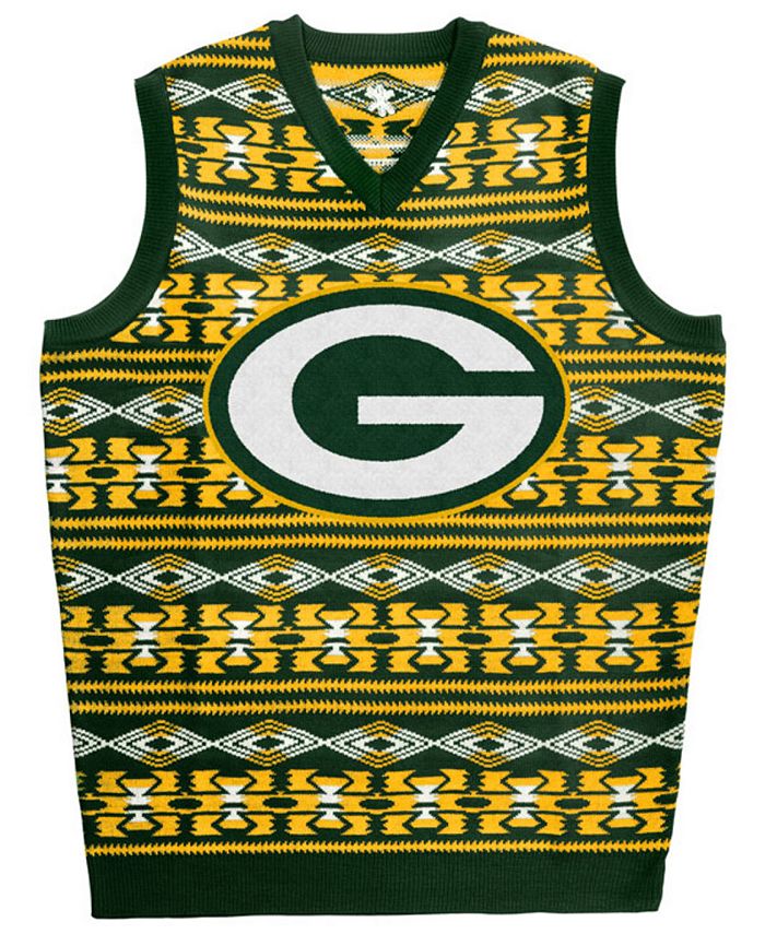 Forever Collectibles Men's Green Bay Packers Wordmark Christmas Vest -  Macy's