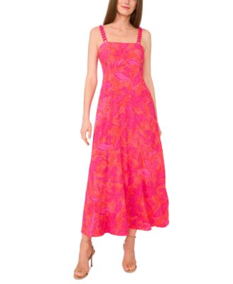 Vince Camuto - Women's Printed Tiered Sleeveless Maxi Dress