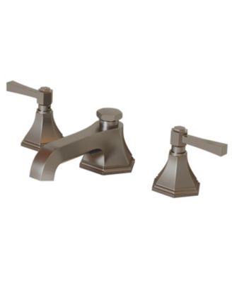 8 in. Widespread Double Handle 3 Hole Bathroom Faucet Water-Saving with Metal Drain