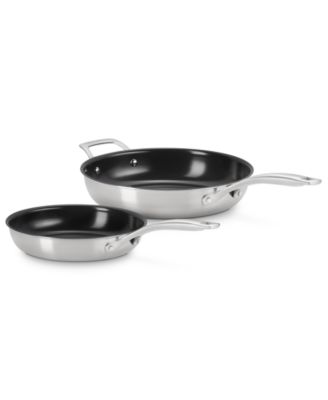 Le Creuset - Essential Stainless Steel Nonstick 2-Pc. Frypan Set