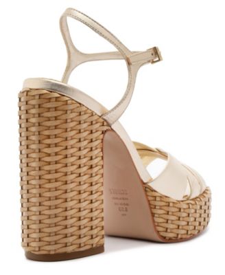 Women's Keefa High Straw Round Toe Sandals