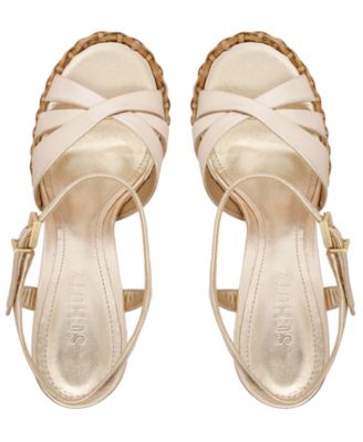 Women's Keefa High Straw Round Toe Sandals