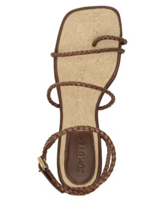 Women's Kaya Straw Mid Stiletto Heel Sandals