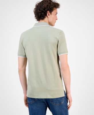 Men's Dinoso Contrast-Tip Polo Shirt