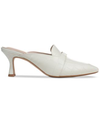 Women's Britaa Croco Kitten Heel Mules, Created for Macy's