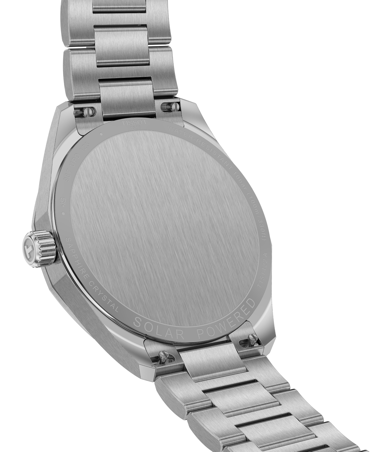 Tissot Men's Swiss Prc 100 Solar Quartz Stainless Steel Bracelet Watch 39mm In Bracelet,steel