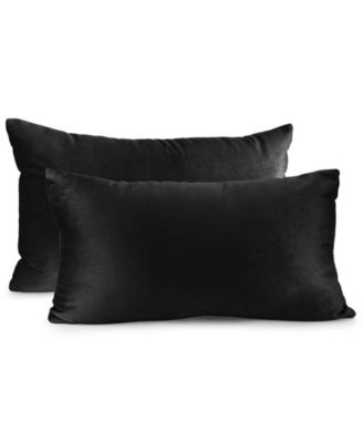 Elegant Velvet Removeable Cover 2-Pack Decorative Pillows, 12" x 20"