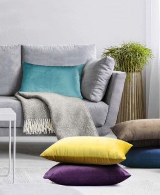 Elegant Velvet Removeable Cover 2-Pack Decorative Pillows, 12" x 20"