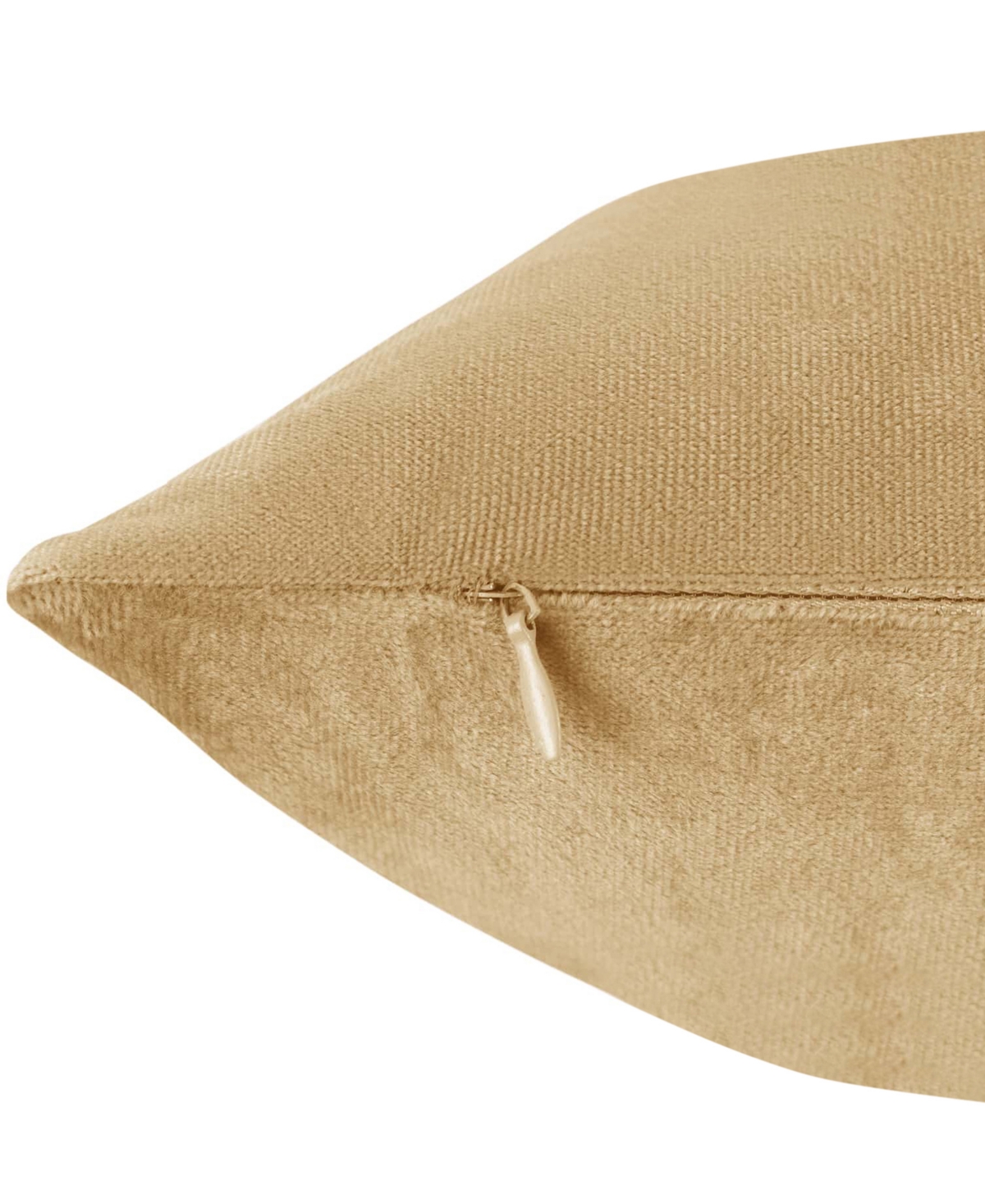 Nestl Elegant 2-pack Velvet Decorative Throw Pillows With Removeable Covers, 20" X 20" In Camel Gold