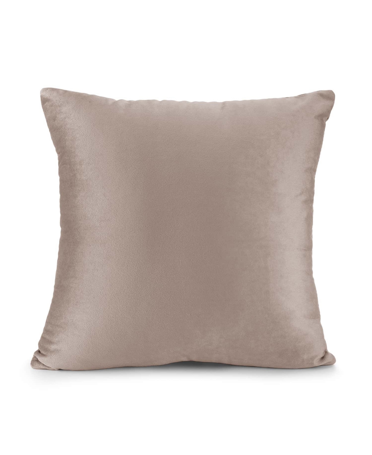 Nestl Elegant 2-pack Velvet Decorative Throw Pillows With Removeable Covers, 20" X 20" In Taupe