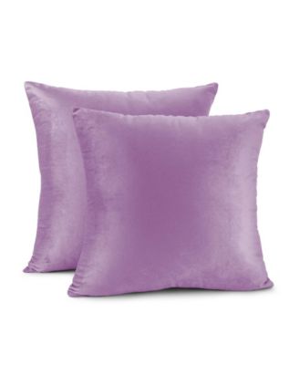 Elegant Velvet Removeable Cover 2-Pack Decorative Pillows, 22" x 22"