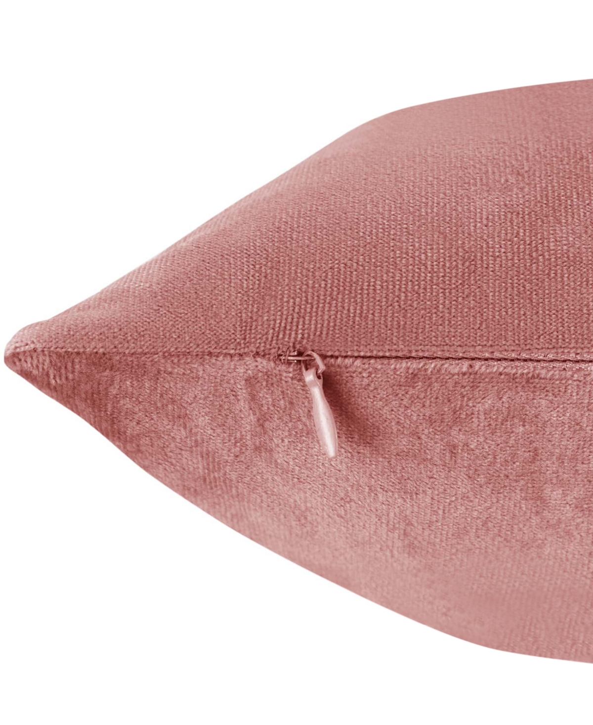 Nestl Elegant 2-pack Velvet Decorative Throw Pillows With Removeable Covers, 24" X 24" In Misty Rose
