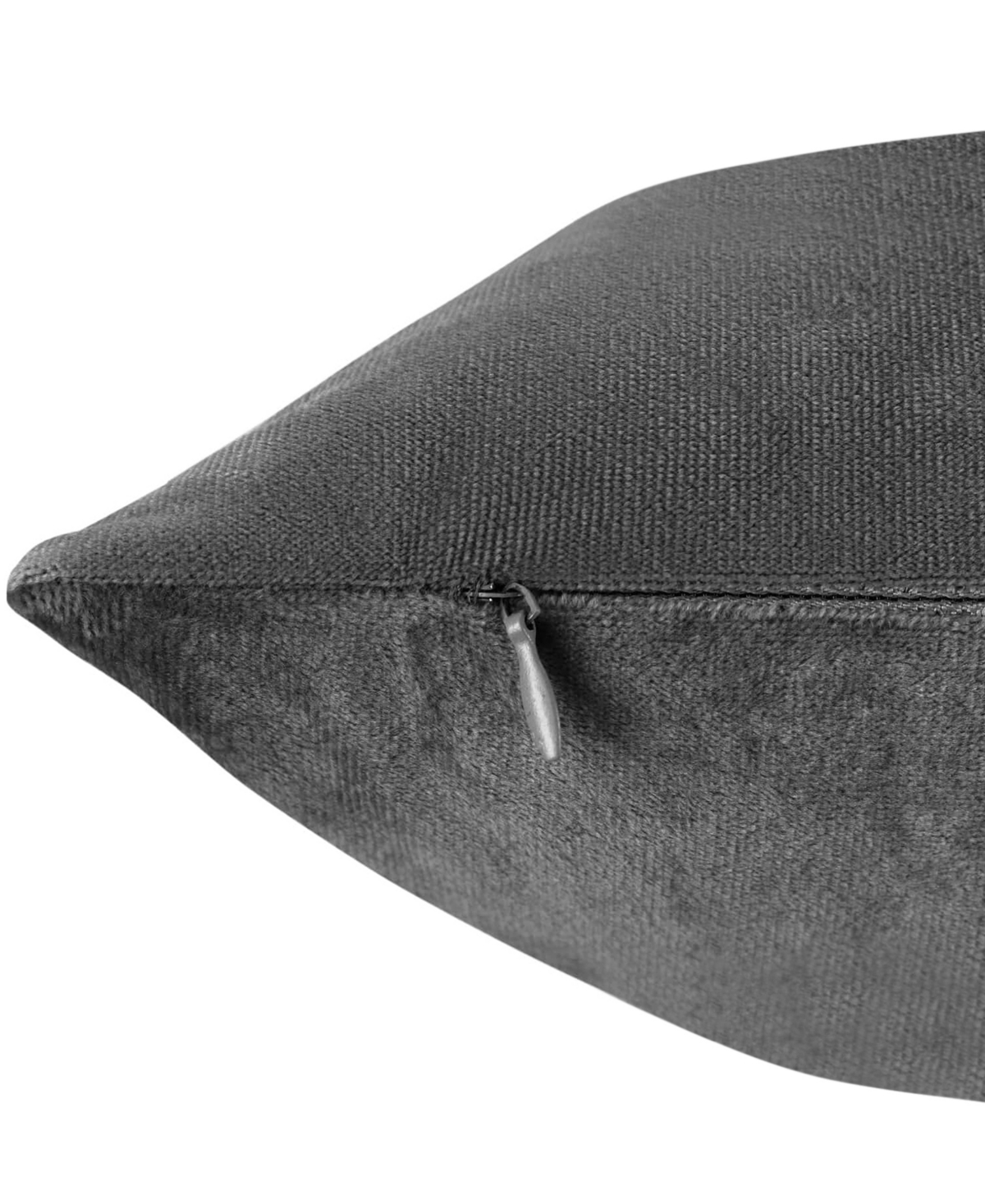 Nestl Elegant 2-pack Velvet Decorative Throw Pillows With Removeable Covers, 26" X 26" In Dark Gray