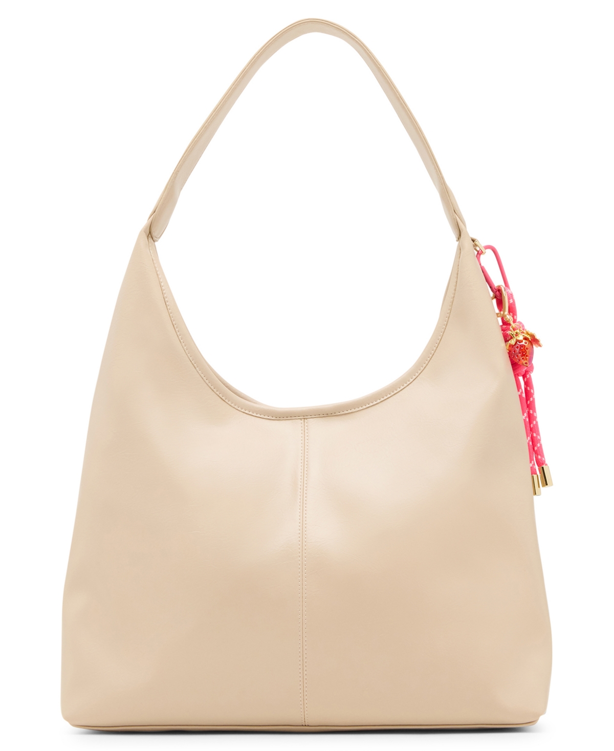 Carly Crinkle Medium Hobo Bag - Taupe