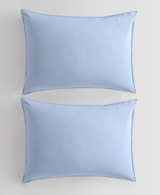 Washed Percale Cotton Solid 3 Piece Comforter Set, King