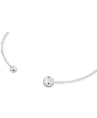 Gold-Tone Stainless Steel Sculptural Bubbles Sculptural Collar Necklace, 15-1/5"  