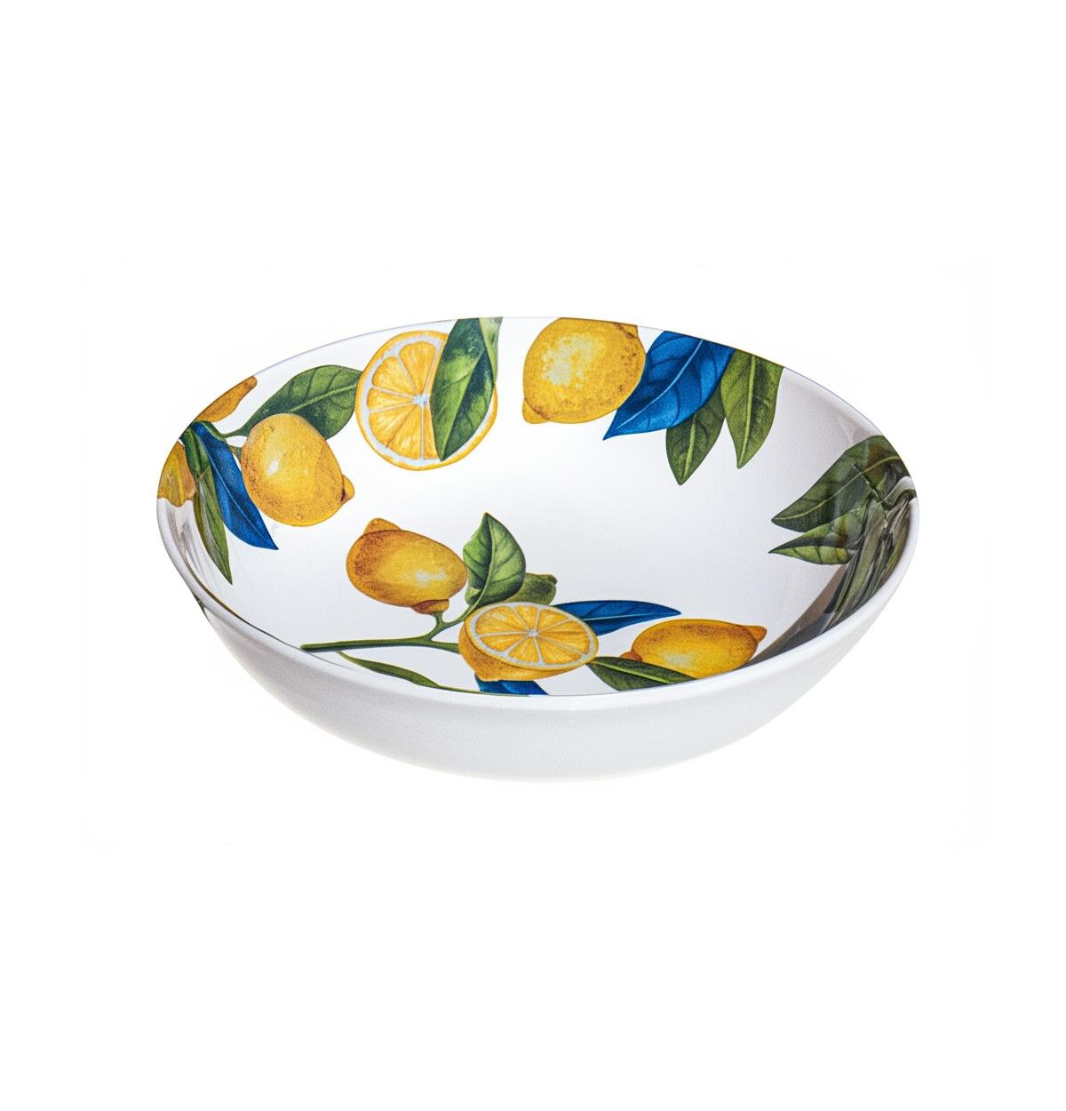 Lemon Orchard Serve Bowl - Yellow