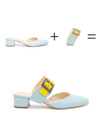 Women's Agate Blue Grace Customizable Slides