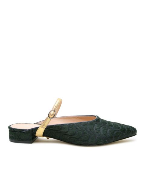 Женские сандалии Alterre Groovy Green Twiggy Customizable Point, цвет: Зелёный
