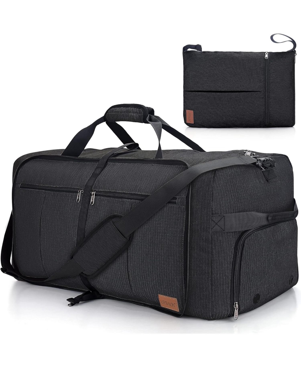 100L Travel Duffle Bag for Men, Urtala 32&#x201D; Large Duffle Bag for Traveling with Shoe Compartment, Foldable Travel Duffel Bag Weekender Ba