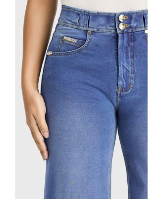 Women's High-Rise Shaping Wide Leg Jeans