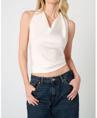 Women's Halter Cowl Neck Top