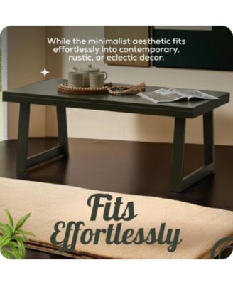 Charlie Rectangular Coffee Table, Center Table, Cocktail Tea Table for Living Room