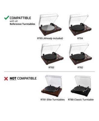 Turntable and Accessory Kit with Anti-Static Brushes, Frosted Acrylic Platter, Record Weight (VB52AP03RW03)