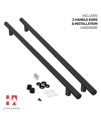 Round Series Door Handle - Black - 60-Inches