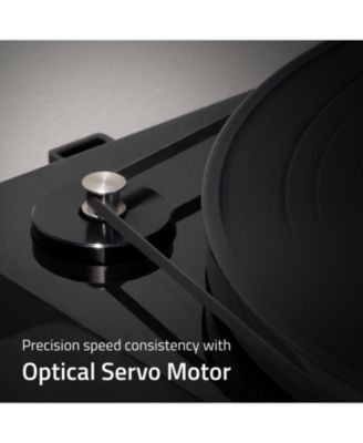 High Fidelity Vinyl Turntable with Ortofon 2M Blue Cartridge and Anti-Vibration Wood Isolation Base