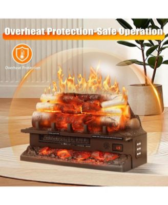 Electric Fireplace Heater with Remote Control and Adjustable Settings