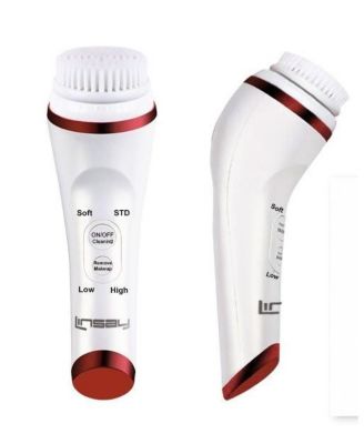 UltraSonic Facial & Body cleansing Brush with Temperature control Super Bundle with Anti Age Serum Cream, USB Cable, Headband and Bag