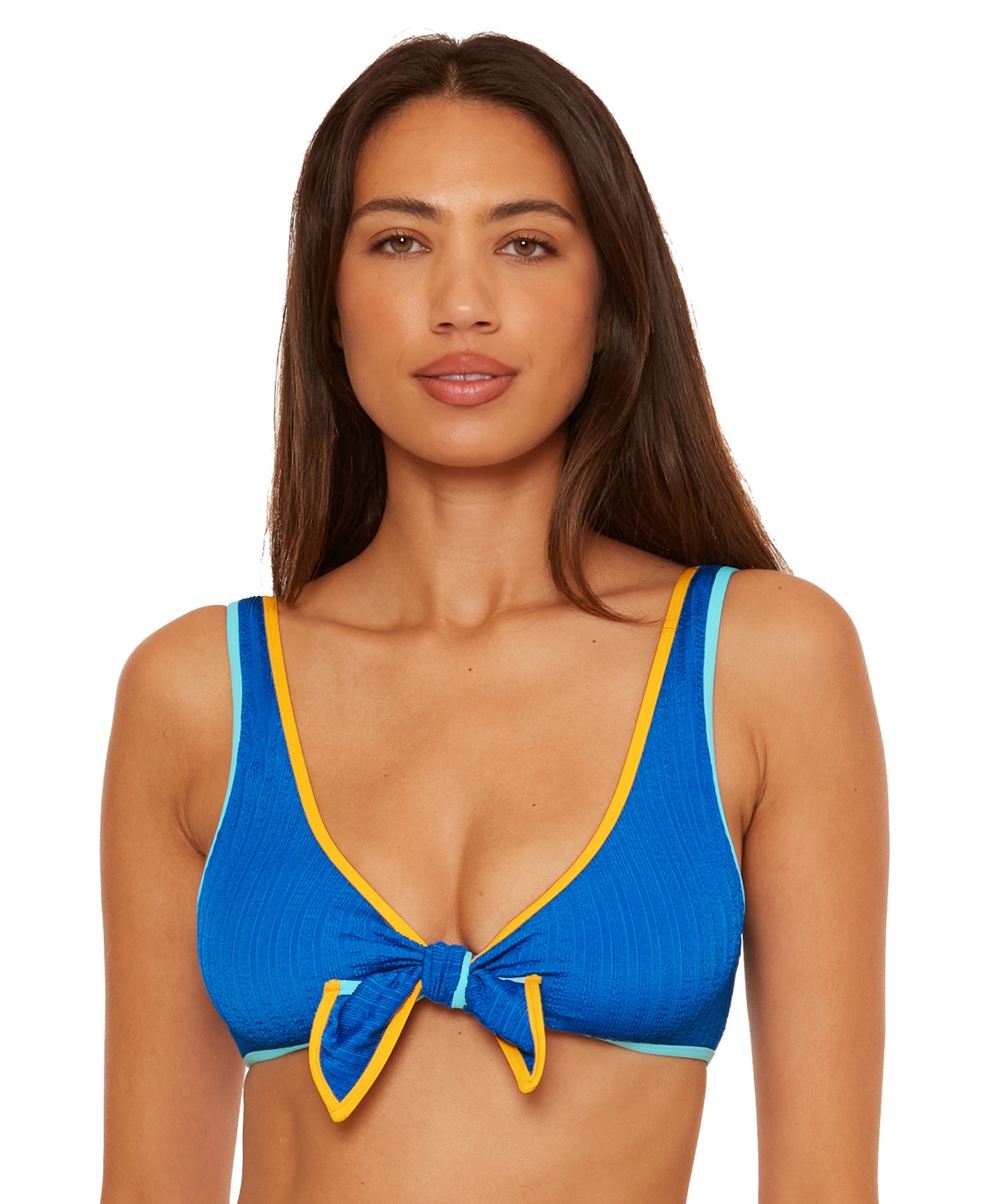 Women's Crinkle Crush Textured Convertible Bikini Top - Ovean
